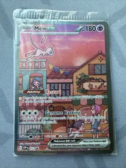 Mew ex SVP 053 Pokemon TCG Scarlet Violet 151 Black Star Promo Full Art SEALED - Image 3