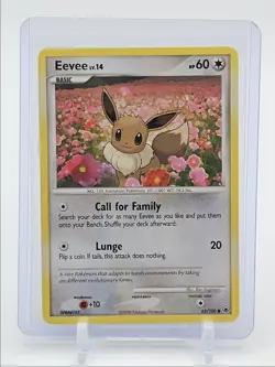 EEVEE LV.14 2008 POKEMON DIAMOND & PEARL MAJESTIC DAWN COMMON 62/100 Q2167 - Image 1