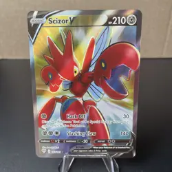 Pokemon TCG Scizor V 183/189 SWSH Darkness Ablaze 2020 NM/M - Image 1