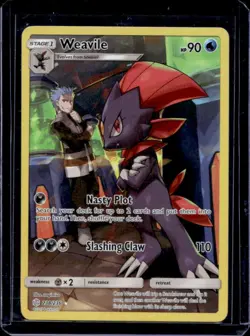2019 Pokemon SM Cosmic Eclipse Weavile #238/236 - Image 1