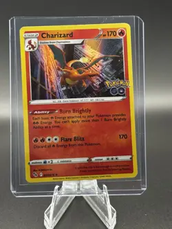 Charizard 010/078 Holo Rare Pokemon 2022 Sword & Shield GO NM - Image 1