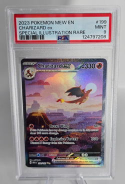 Charizard ex 199/165 Sv: Scarlet & Violet 151 Holo SIR Pokemon - PSA 9 - Image 1