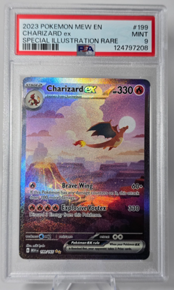 Charizard ex 199/165 Sv: Scarlet & Violet 151 Holo SIR Pokemon - PSA 9 - Image 2