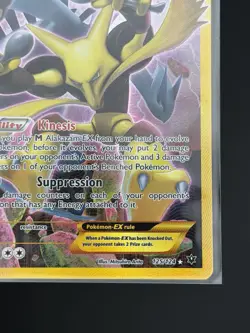 Pokemon 2016 Alakazam EX 125/124 XY Secret Rare Full Art Holo - LP Exellent - Image 5