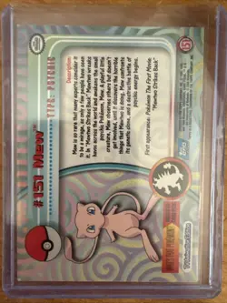 Pokemon TOPPS TV Animation Edition Mew #151 Holo Foil - Image 2