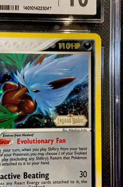 CGC 10 Shiftry Reverse Holo Stamped #12 EX Legend Maker Pokemon 2006 Swirl 🌀 - Image 2