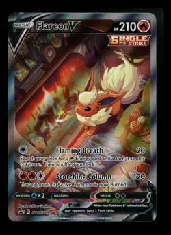 Flareon V SWSH179 Black Star Promo Alt Art Holo Rare Pokemon Card TCG - Image 1