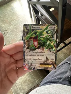 Pokemon TCG Rayquaza EX Pokemon Roaring Skies 75/108 Holo NM - Image 1