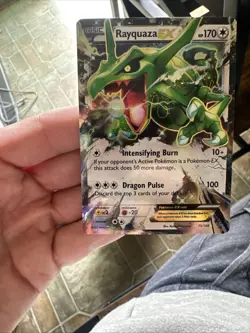Pokemon TCG Rayquaza EX Pokemon Roaring Skies 75/108 Holo NM - Image 2