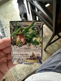 Pokemon TCG Rayquaza EX Pokemon Roaring Skies 75/108 Holo NM - Image 4