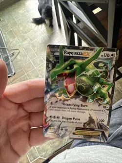Pokemon TCG Rayquaza EX Pokemon Roaring Skies 75/108 Holo NM - Image 5