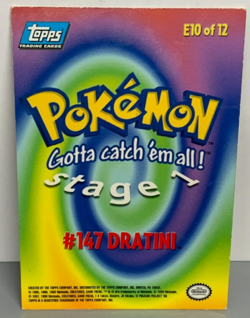 Pokemon Dratini #147 Holo Foil E10 of 12 Blue Label Topps 1999 - Image 3