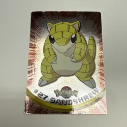 Topps Pokemon Tv Animation Edition Sandshrew #27 Holo Foil Blue Logo MP - Image 1