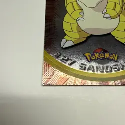 Topps Pokemon Tv Animation Edition Sandshrew #27 Holo Foil Blue Logo MP - Image 5
