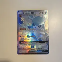 Pokemon Glaceon GX Shiny Holo Rare Full Art Hidden Fates SV55/SV94 2019 Card - Image 2