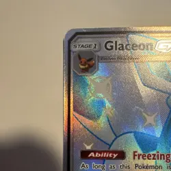 Pokemon Glaceon GX Shiny Holo Rare Full Art Hidden Fates SV55/SV94 2019 Card - Image 3