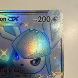Pokemon Glaceon GX Shiny Holo Rare Full Art Hidden Fates SV55/SV94 2019 Card - Image 4