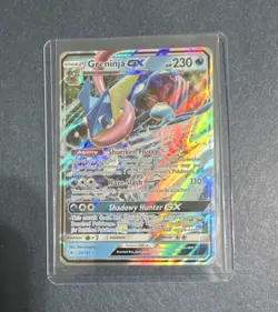 Pokemon Greninja GX SM-Forbidden Light Ultra Rare Full Art Holo 24/131 HP 230 - Image 1
