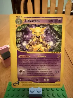 Pokemon Alakazam 033/165 Expedition Base Set Rare Regular Stage 2 HP100 Nintendo - Image 2