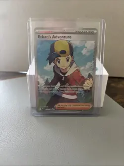 Pokemon TCG Ethan's Adventure Full Art Trainer Card 221/182 Destined Rivals - Image 1