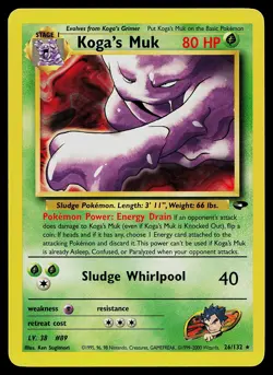 Pokemon Card - Koga's Muk Gym Challenge 26/132 Rare - Image 1