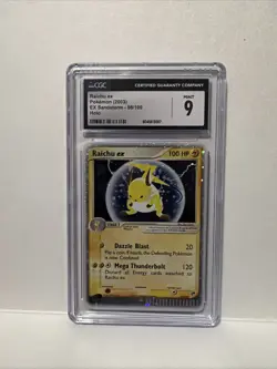 CGC 9 MINT Raichu ex 2003 EX Sandstorm 98/100 Holo Pokemon Card - Image 1