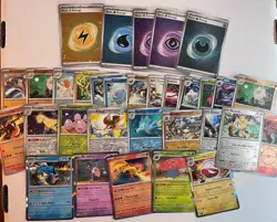Pokemon 151 Lot 33 Cards Holos Reverse Holos Energy Swirl - Image 2