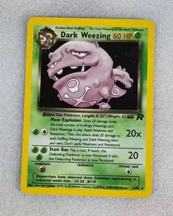 Dark Weezing 14/82 LP/MP Team Rocket Holo Unlimited Pokemon TCG - Image 1