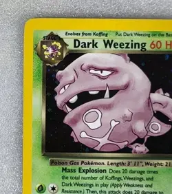 Dark Weezing 14/82 LP/MP Team Rocket Holo Unlimited Pokemon TCG - Image 3
