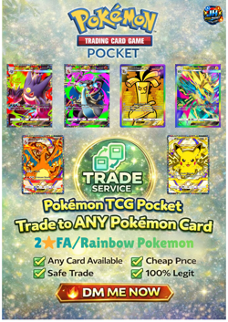 ⚡FAST TRADE⚡ Pokemon TCG Pocket | Trade to ANY Pokemon 2⭐ Card - Image 1