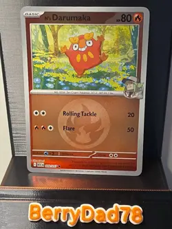 N's Darumaka 032/217 Ascended Heroes Fire Energy Reverse Holo Pokemon TCG NM - Image 1