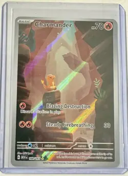 Pokemon TCG Charmander Scarlet & Violet 151 Illustration Rare M/Nm Condition - Image 1