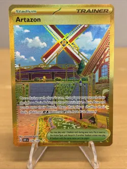 Pokemon TCG Hyper Rare Artazon #229/197 (Gold Card) Obsidian Flames - Image 1