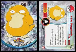 Psyduck #54 Topps Trading Cards Series 1 Black Logo Pokemon NM - Image 3