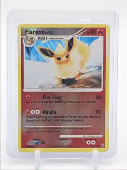 FLAREON LV.43 2008 POKEMON D & P MAJESTIC DAWN REVERSE HOLO 19/100 Q2167 - Image 1