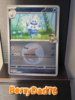 N's Vanillish 050/217 Ascended Heroes Water Energy Reverse Holo Pokemon TCG NM - Image 1