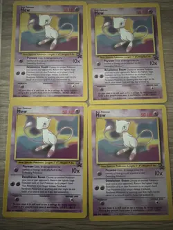 Pokemon Cards - 4 TCG Mew Promo Cards #8 (Regular/Non-Holo) - Image 1