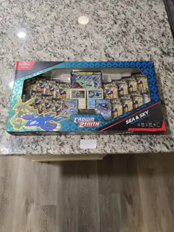 Pokemon TCG: Crown Zenith Sea and Sky Premium Collection Box 14 Packs Sealed - Image 1