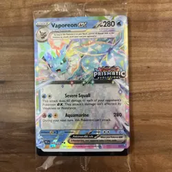 Vaporeon EX 023/131 STAMPED SEALED Prismatic Evolutions DOUBLE RARE Pokemon MINT - Image 1