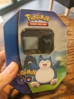 POKEMON GO - Snorlax - EMPTY WINDOW TIN. Snorlax and pikachu on the sides. - Image 1