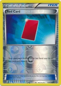 Red Card - 124/146 - Uncommon - Reverse Holo NM, English Pokemon XY Base Set - Image 1