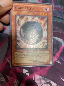 YUGIOH - BLACK SALVO - SUPER RARE - CRMS - UNLIMITED - MP - Image 1