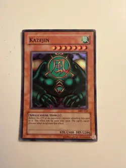 Yu-Gi-Oh! TCG Kazejin Metal Raiders MRD-E026 Unlimited Super Rare - LP - Image 1