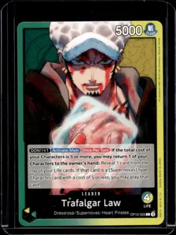 2025 One Piece Royal Blood OP10 Trafalgar Law Leader #OP10-022 - Image 1