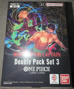 One Piece Wings Of The Captain 8 Double Booster Packs DP03 *SEALED* Display Case - Image 1