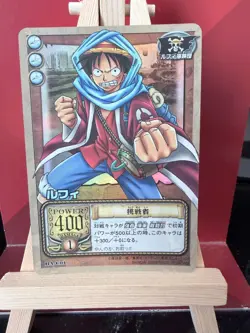 One Piece Bandai 2002 card Game Luffy BA-C01 HOLO FOIL PRIZM RARE VINTAGE CARD - Image 1