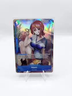 One Piece TCG Nami OP09-050 Rare Holo Foil Emperors in the New World Bandai - Image 1