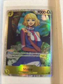 One Piece CCG Stussy Holo Character Card OP13-110 Standard 7000 Power - Image 1