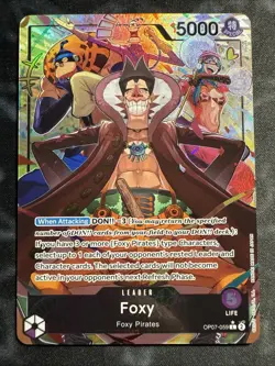 One Piece Card Game Foxy OP07-059 L Alternate Art 500 Years Into The Future - Image 1