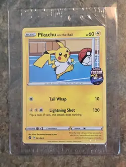 Pikachu On the Ball Futsal Card Gem Mint, English Promo, Pokemon 001/005 - Image 1